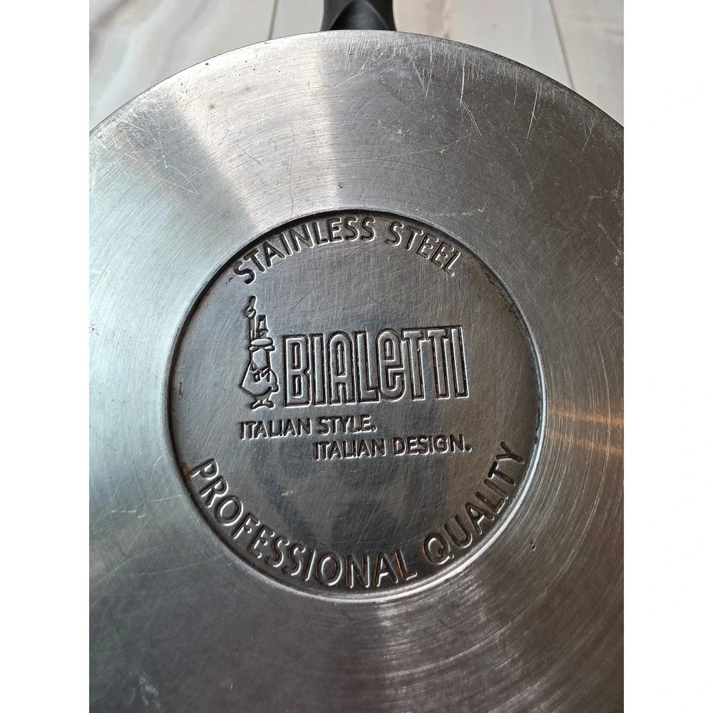 Bialetti Stainless Steel Saucepan 5.5 Inch Italian Design Professional A2‎